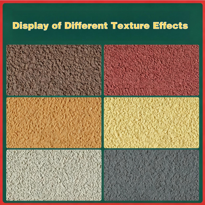 Exterior wall texture paint